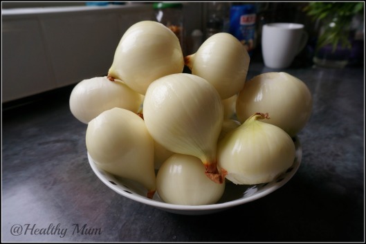 White onion, peeled